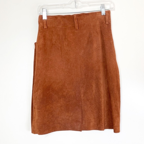NWT Cache 100% Suede Leather Skirt - Picture 4 of 6